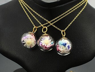Flower glass Ball Pendant ～桜＆桃～の画像