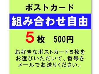 ポストカード5枚組　組み合わせ自由　の画像