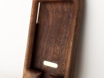 【受注制作】木製iPhoneケース（ウォルナット・フルカバー）の画像