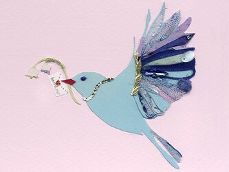 青い鳥と鈴蘭の画像