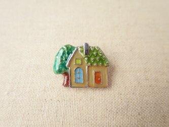 【受注制作】SV　Symbol treeのあるお家　tiny pinの画像