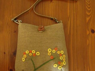 手刺繍ポシェット（ohana）の画像