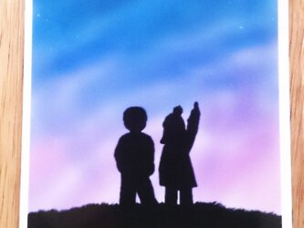 [2枚組]「流星」ポストカードの画像
