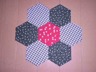パッチワークのマットの画像