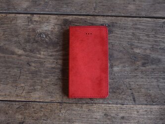 iphone SE ・5 jaket  レッド×キナリの画像