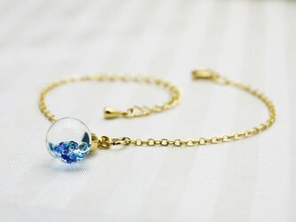 Bijou glass Ball Bracelet ブルー系カラーの画像