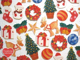 122☆クリスマス☆.。.:*・★フレークシールの画像