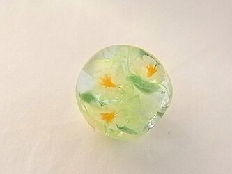 ミルフルール球・夏椿５・ガラス製・とんぼ玉の画像