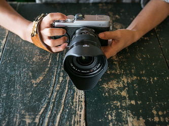 カメラハンドストラップ/ミラーレスカメラ仕様 - ヴィンテージタンの画像
