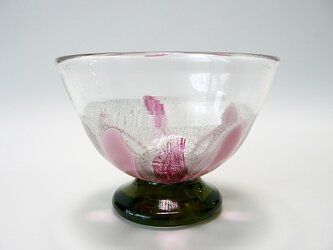 プラチナ箔デザートグラス（紅）−１の画像