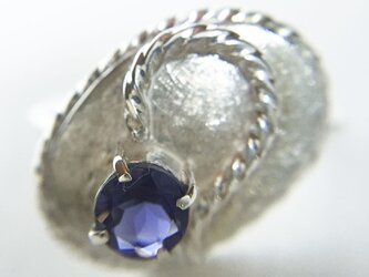 シルバー・アイオライトリング