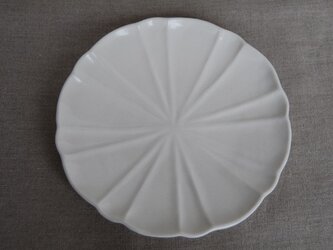 菊花皿　白の画像