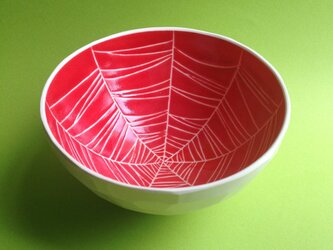 red bowl (spider web) 小の画像