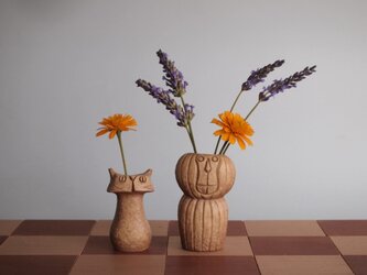 SAVANNA   Chess vase         サバンナ　チェスベース  " ビショップとポーン”  イエローオーカーの画像