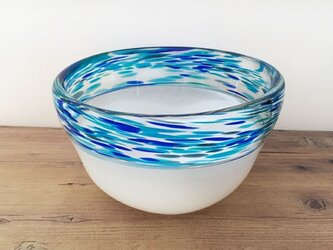 ガラスの器（青＆白）の画像