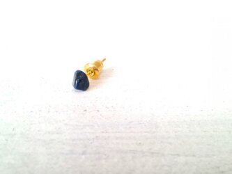 ラピスラズリ一粒ピアス②の画像
