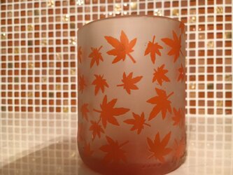 紅葉いっぱいグラスの画像