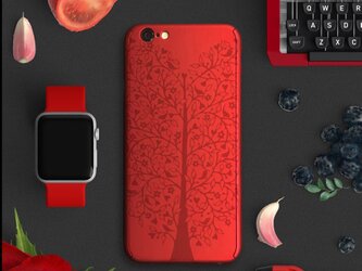 【360°全面保護強化ガラスフィルム付き】iPhone ケース iPhone全機種対応 スマホケース 赤の画像