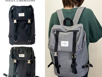 シンプル　リュックサック　ママバッグ　通勤リュック　通学リュック　A4　グレージュ 1501の画像
