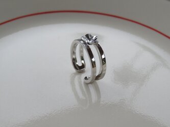 Single Plumeria Ring シンプルなプルメリアのリングの画像