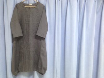 【順子様オーダー品】バルーンワンピ★ブルーグレーの画像