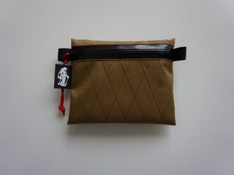 flat pouch S  x-pac  Coyote Brownの画像