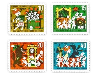 ドイツ童話切手（狼と７匹の子やぎ）Germany　DA-STE058の画像