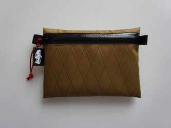 flat pouch M  x-pac Coyote Brownの画像