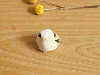 《受注制作》シマエナガ （マット）国産ヒノキの木箱入りの画像