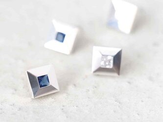 Tile タイル ピアス シルバー925の画像