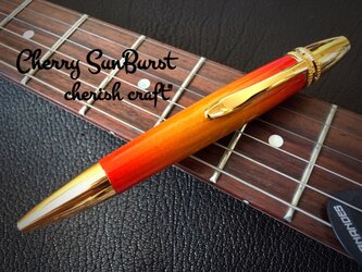 Handmadeボールペン☆メープルSunBurstギター塗装☆【送料無料】の画像