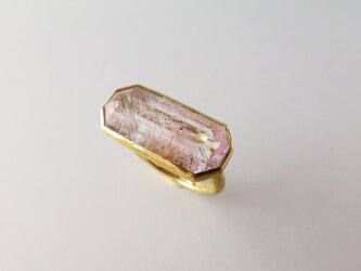 Ｋ18 Kunzite rutile Ringの画像