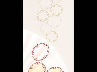 雪輪（金銀糸）の画像