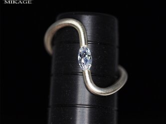 Swirl Marquise Ring：銀９２５マーキスリング（御影宝飾工房）の画像