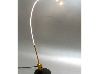 ＃003光ファイバー使用のデスクランプ〈USB電源型〉【本体＝又昔、本体色＝ゴールド】[光源＝白色]の画像