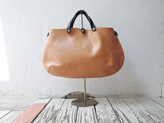 【ORZO】神戸 トート ショルダー 2way BAG (M) ベージュ　の画像