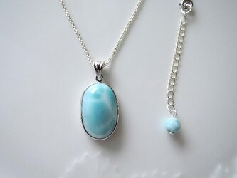 ラリマー ☆サービスチェーン＆アジャスター付きネックレス☆画像掲載分1点のみです☘。（984）