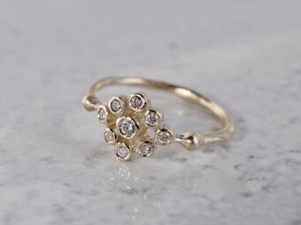 Stardust 9 stones ring [R063K10YG]の画像