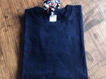 藍染　半袖Ｔシャツ　無地の画像