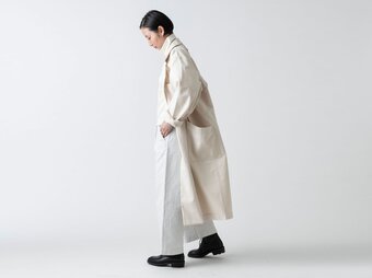 【再入荷】木間服装製作 / coat 帆布 オフホワイト / unisex 1sizeの画像