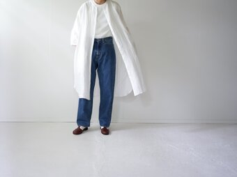 canvas washer french linen/one piece/whiteの画像