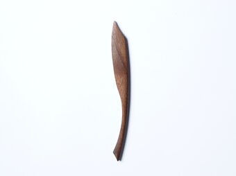 木のバターナイフ（ウォルナット）No.1-476の画像