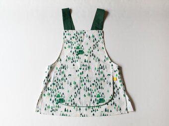ショート丈エプロンの画像