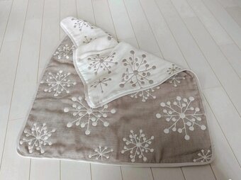 北欧柄6重ガーゼブランケット57x72の画像