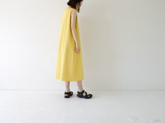 ドライタッチコットン/sleeveless dress/Color:sunshineの画像