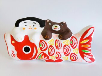 張り子　金太郎 (赤ーヘ)の画像
