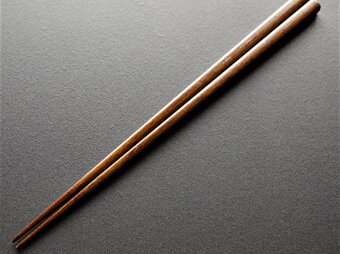 漆塗り箸／拭き漆仕上げの画像