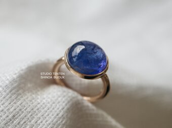 K10[青紫のflower tanzanite]ringの画像