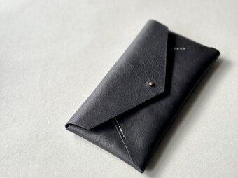 ミニマム長財布 ENVELOPE (BLACK)の画像