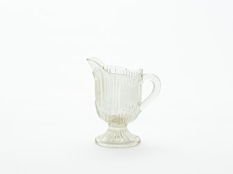 Old glass creamer｜clearの画像